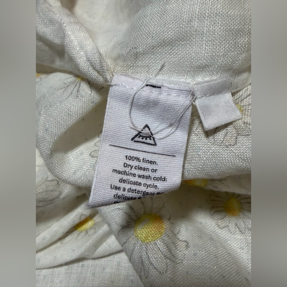 Sleeper Atlanta Daisy Print Linen Dress - Size Medium - Picture 10 of 10